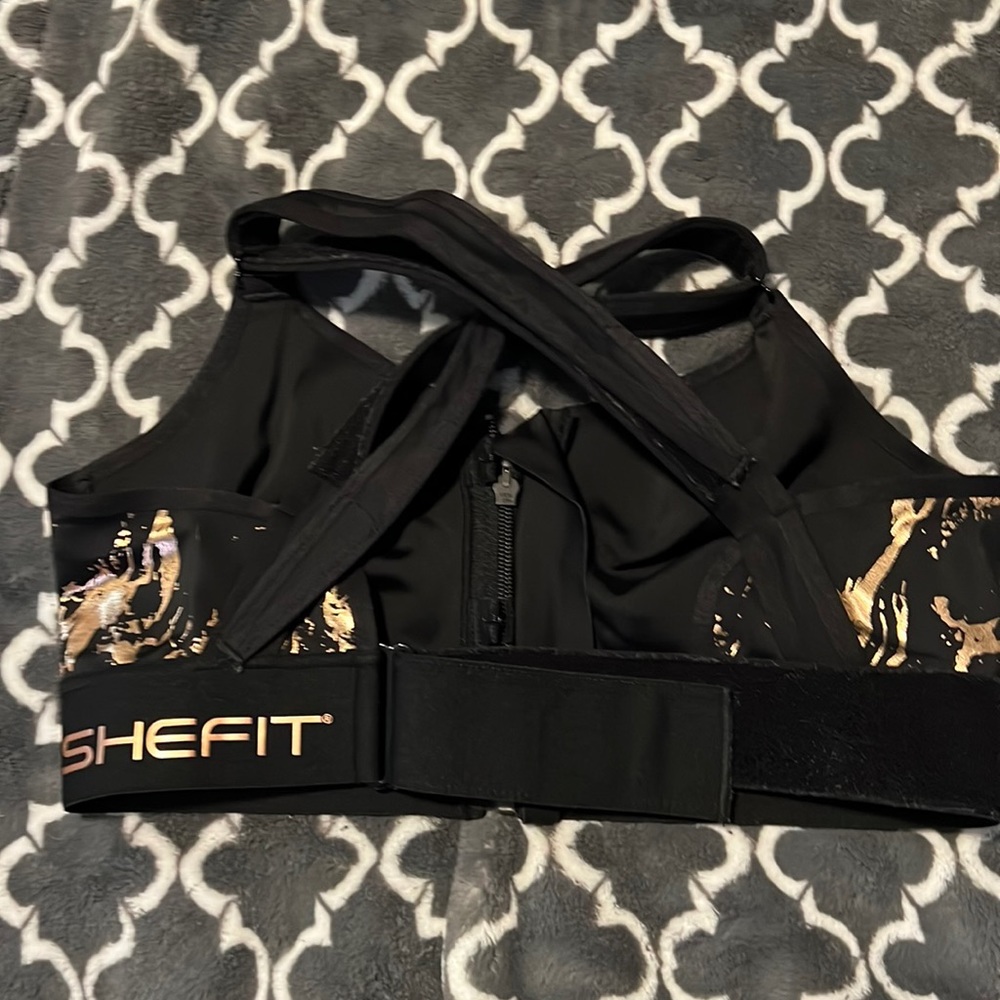 Shefit Black Flex Sports Bra Meduim